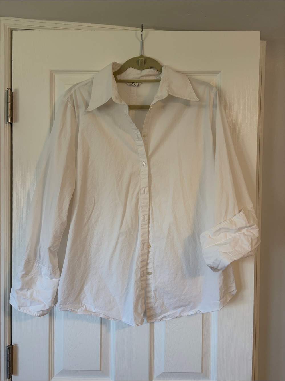 Banana Republic White Women's Button-Down Shirt
